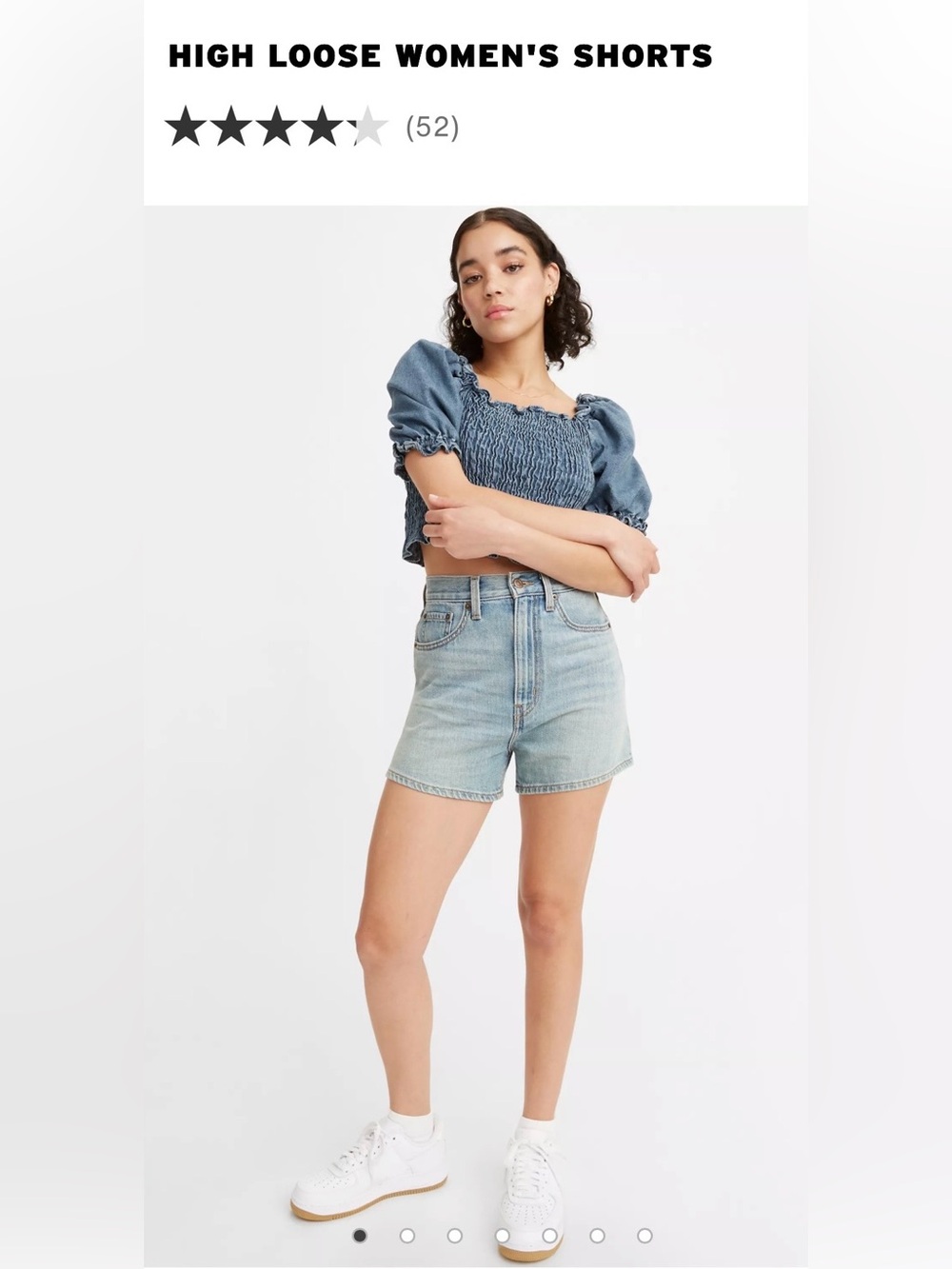 Levi’s Denim High Loose Shorts in Size 32 - Picture 4 of 16